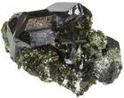 Lustrous Epidote Crystal Cluster - Pakistan #41589-1